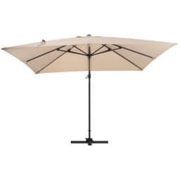 Living and Home Khaki Square Rotating Crank Cantilever Parasol 3m - Green - Wilko - thumbnail 7