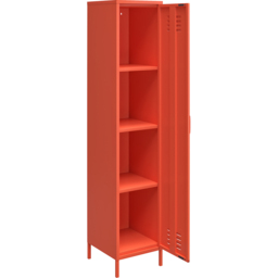 Novogratz Cache Single Door Orange Metal Locker Storage Cabinet - Size: 184 x 38 x 40cm - Wilko - thumbnail 5