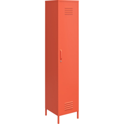 Novogratz Cache Single Door Orange Metal Locker Storage Cabinet - Size: 184 x 38 x 40cm - Wilko - thumbnail 3