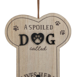 Single Personalised Dog Plaque 21 x 12.5cm in Assorted styles - Size: 12 x 21 x 6cm - Wilko - thumbnail 6