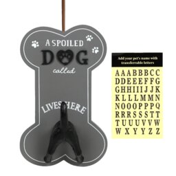 Single Personalised Dog Plaque 21 x 12.5cm in Assorted styles - Size: 12 x 21 x 6cm - Wilko - thumbnail 1