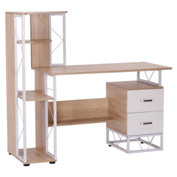 Portland Computer Writing Office Desk Brown - Size: 133 x 55 x 123cm - Wilko - thumbnail 3