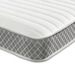 Starlight Beds European Single Straight Line Hybrid Memory Foam and Spring Mattress - Grey - Wilko - thumbnail 4