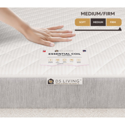 DS Living Tranquil Double 13.5g Bonnell Spring Gel Comfort Layer Mattress - White - Wilko - thumbnail 6