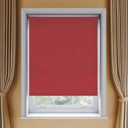 New Edge Blinds Thermal Blackout Roller Blind Red 45cm - Size: W 45cm x D 170cm - Wilko