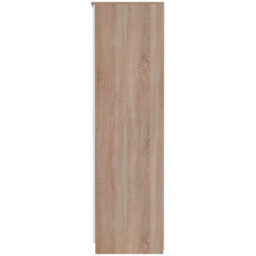 Crowndale Contrast 2 Door White and Bardolino Oak Tall Wardrobe Ready Assembled - Wilko - thumbnail 5