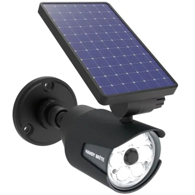 JML Handy Brite Solar LED Spotlight - Size: 25.5 x 11.3 x 15.5cm - Black - Wilko - image 1