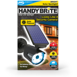 JML Handy Brite Solar LED Spotlight - Size: 25.5 x 11.3 x 15.5cm - Black - Wilko - thumbnail 7