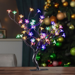 The Christmas Workshop 48 Multicolour LED Blossom Tree - Wilko - thumbnail 3
