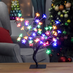 The Christmas Workshop 48 Multicolour LED Blossom Tree - Wilko - thumbnail 7