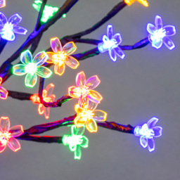 The Christmas Workshop 48 Multicolour LED Blossom Tree - Wilko - thumbnail 5