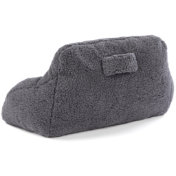 Downland Huggleland Charcoal Fleece Cuddle Cushion - Size: 59 x 45 x 39cm - Grey - Wilko - thumbnail 4