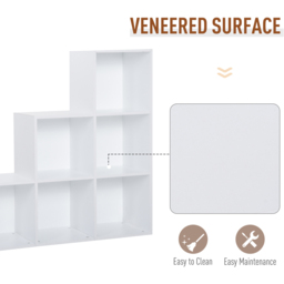 Portland 6 Cube White Bookcase - Size: 6 Shelf - Wilko - thumbnail 4