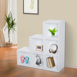 Portland 6 Cube White Bookcase - Size: 6 Shelf - Wilko - thumbnail 7