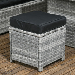 Outsunny 10 Seater Mixed Grey Rattan Patio Furniture Set - Wilko - thumbnail 4