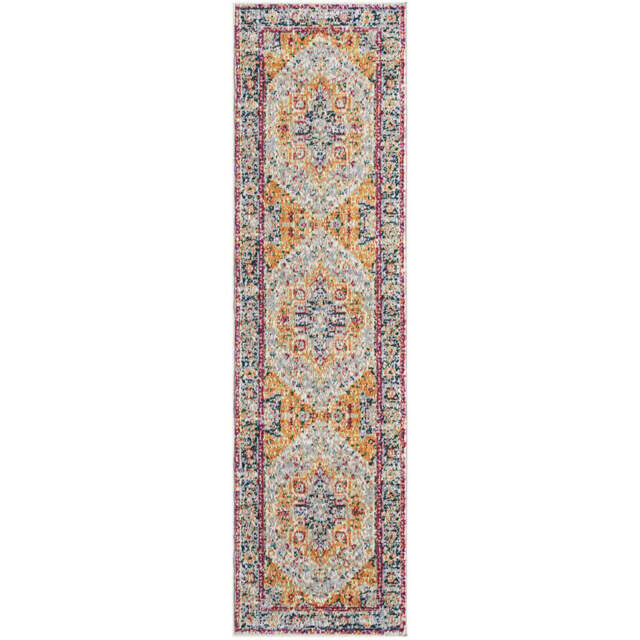 Desire Rugs San Marino Multicolour Floral Rug 60 x 220cm - Size: 220 x 60 x 0.8cm - Wilko - image 1