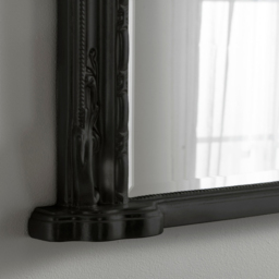 Yearn Victoria Bevelled Black Overmantle Mirror 89 x 127cm - Wilko - thumbnail 4