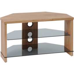 TTAP Montreal 2 Shelf Oak TV Stand 800mm - Size: 45 x 80 x 40cm - Brown - Wilko - thumbnail 3