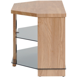 TTAP Montreal 2 Shelf Oak TV Stand 800mm - Size: 45 x 80 x 40cm - Brown - Wilko - thumbnail 5
