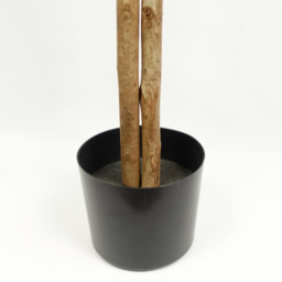 Leaf Silk Leaf Ficus Artificial Tree in Pot 150cm - Size: 150 x 80 x 80cm - Green - Wilko - thumbnail 4