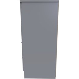 Crowndale Contrast 4 Drawer Dusk Grey Bedside Cabinet Ready Assembled - Wilko - thumbnail 4