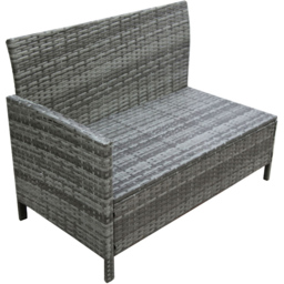 Thalia 8 Seater Rattan Sofa Set Grey - Home Garden Direct - Wilko - thumbnail 4