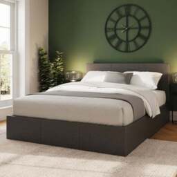 GFW King Size Grey End Lift Ottoman Bed - Wilko - thumbnail 1
