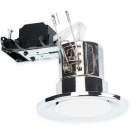 ValueLights Chrome Cool White LED Ceiling Downlight 30 Pack - Silver - Wilko