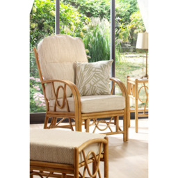 Desser Bali 4 Seater Beige and Cream Natural Rattan Sofa Set - Multi - Wilko - thumbnail 7