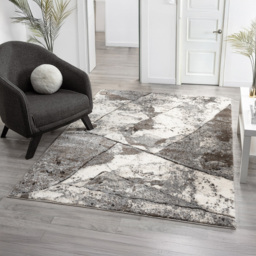 Desire Rugs Eleanor Grey Slate Embossed Rug 200 x 290cm - Size: 200 x 290 x 2cm - Wilko - thumbnail 3