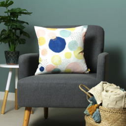 furn. Dottol Multicoloured Recycled Cushion - Size: 43 x 43 cm - Wilko - thumbnail 3
