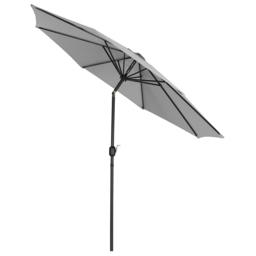 Living and Home Light Grey Round Crank Tilt Parasol 3m - Wilko - thumbnail 6