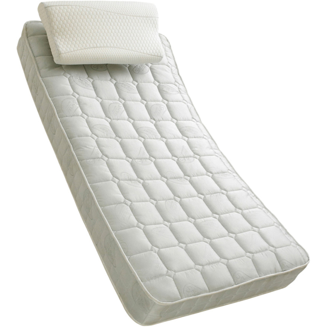 Sareer Matrah Double Coil Sprung Mattress - White - Wilko - image 1