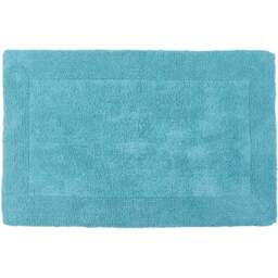 Allure Bath Fashions Elegance Turquoise Reversible Bath Mat 53 x 85cm - Blue - Wilko - thumbnail 1