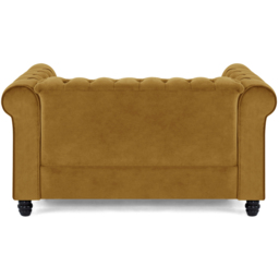 Home Detail Chesterfield 2 Seater Studded Gold Velvet Sofa - Wilko - thumbnail 4