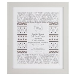 The Port. Co Gallery Soft Grey Photo Frame with 2 Mounts 10 x 8 inch - Wilko - thumbnail 1