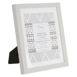 The Port. Co Gallery Soft Grey Photo Frame with 2 Mounts 10 x 8 inch - Wilko - thumbnail 3