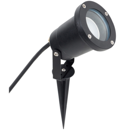 Derwent Set of 2 Black Outdoor Spike Lights with 5W Warm White Bulb - Size: 32.6 x 15.6 x 15.6cm - ValueLights - Wilko - thumbnail 1
