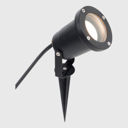 Derwent Set of 2 Black Outdoor Spike Lights with 5W Warm White Bulb - Size: 32.6 x 15.6 x 15.6cm - ValueLights - Wilko - thumbnail 5