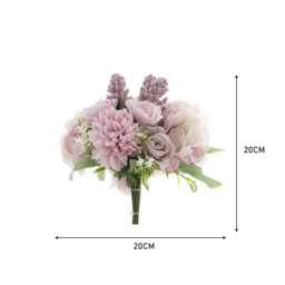 Living and Home Purple Artificial Silk Flower for Decor - Size: 20 x 20 x 20cm - Wilko - thumbnail 4
