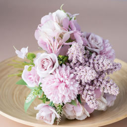 Living and Home Purple Artificial Silk Flower for Decor - Size: 20 x 20 x 20cm - Wilko - thumbnail 5