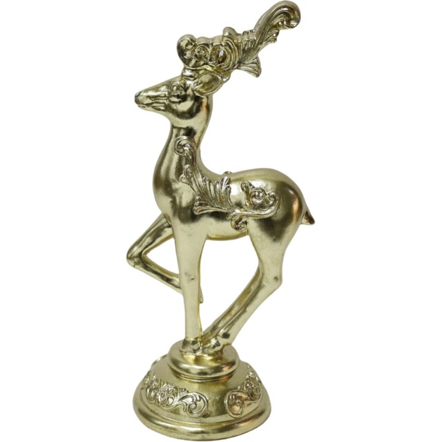 Elegant Gold Stag Ornament - Blushing Ballroom - Wilko - image 1