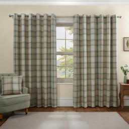 Divante Hatfield Green Check Blackout Curtains 168 x 137cm - Size: W 168 x D 137cm - Wilko - thumbnail 5