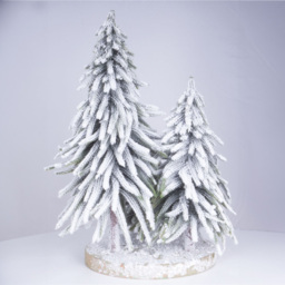 St Helens 47cm Snow Topped Mini Christmas Tree Display - Size: 30 x 30 x 47cm - Multi - Wilko - thumbnail 6