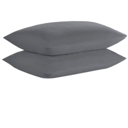 Easy Care Plain Sheeting Set Charcoal Double - Wilko - thumbnail 5