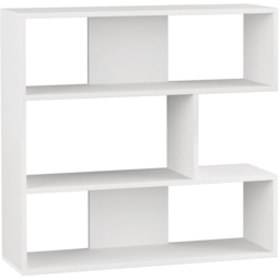 Decortie Molly 4 Shelf White Modern Bookcase Display Unit No 1 - Size: 89 x 93.6 x 29.6cm - Wilko - thumbnail 3