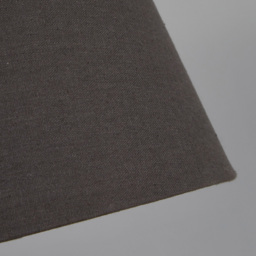 Lighting Collection Underwood Charcoal Grey Linen Tapered Drum Lamp Shade 30cm - Size: 20 x 31 x 31cm - Wilko - thumbnail 5