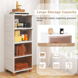 Costway 4 Drawer White Stackable Storage Bins - Size: 51 x 45 x 41cm - Wilko - thumbnail 7