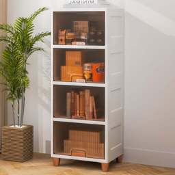 Costway 4 Drawer White Stackable Storage Bins - Size: 51 x 45 x 41cm - Wilko - thumbnail 3