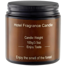 H&O Direct Green Tea and Orange Blossom Soy Wax Scented Candle - Size: 6.5 x 6 x 6cm - Brown - Wilko